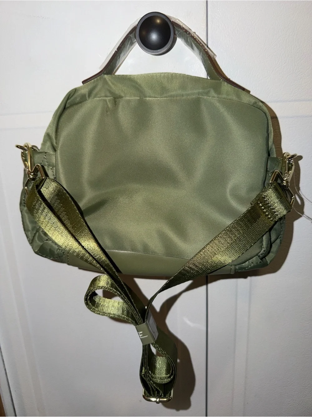 Quilted Tote in Sage Green